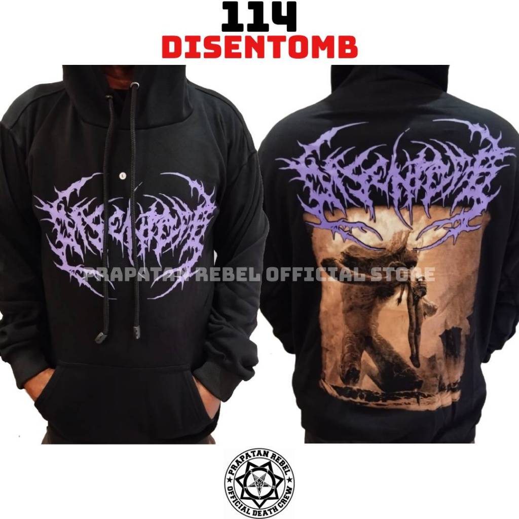 Sweater Hoodie DISENTOMB Pullover Musik Rock Punk Metal PRAPATAN REBEL