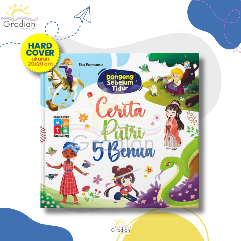 Buku Cerita Dongeng Putri 5 Benua - Cerita anak Dongeng sebelum tidur HARD COVER bergambar