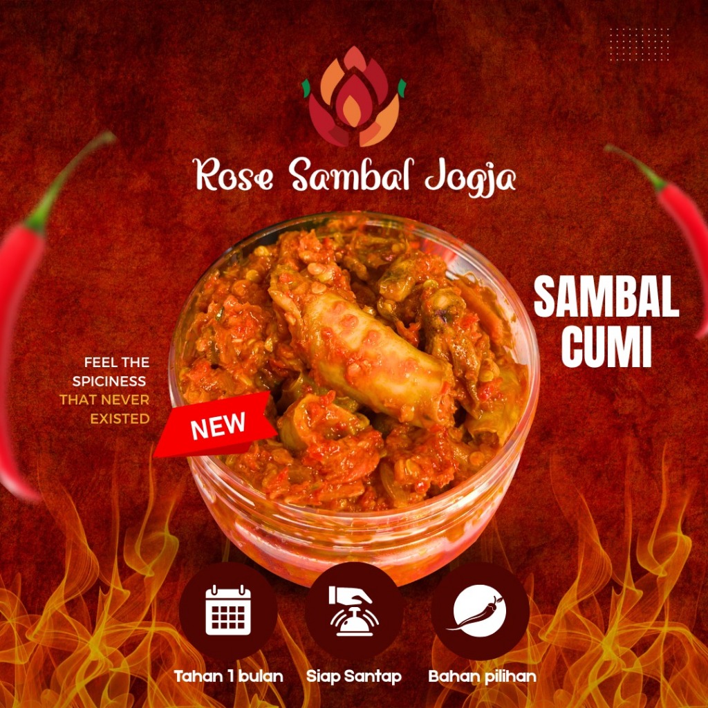 

Sambal Cumi Enak Spesial Sambal Murah 150 g - Rose Sambal Jogja