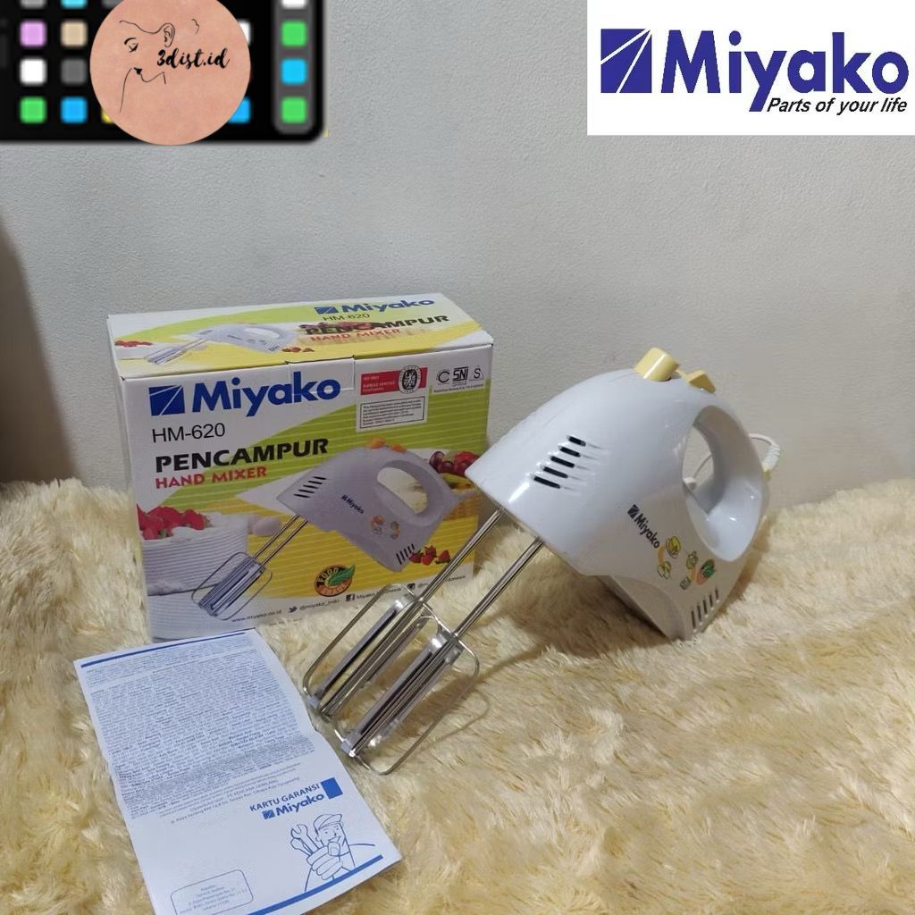 Hand mixer miyako/Miyako/Mixer miyako/Alat pengaduk adonan kue/Mixer