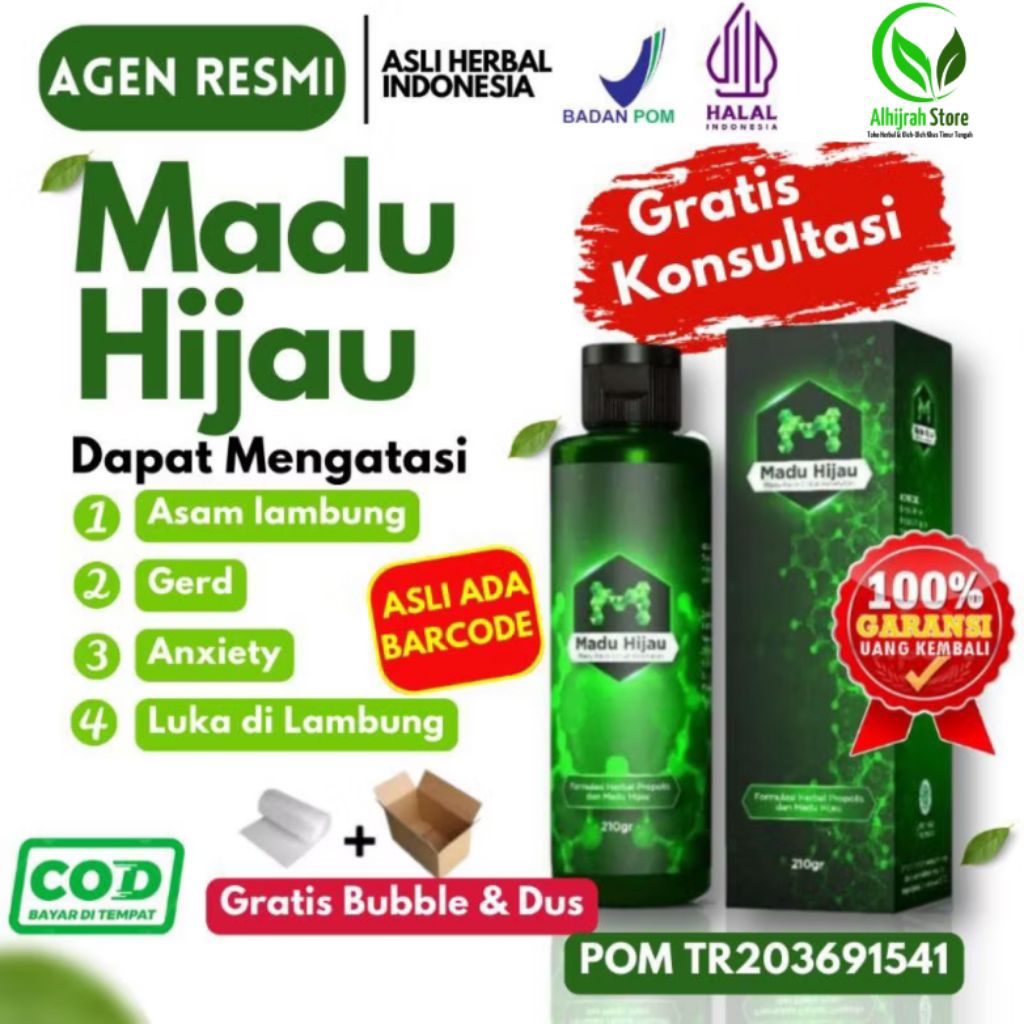 Madu Hijau Asli Herbal Asam Lambung Madu Hijau Herbal Membantu Mengobati Maag, Asam Lambung Gerd Nye