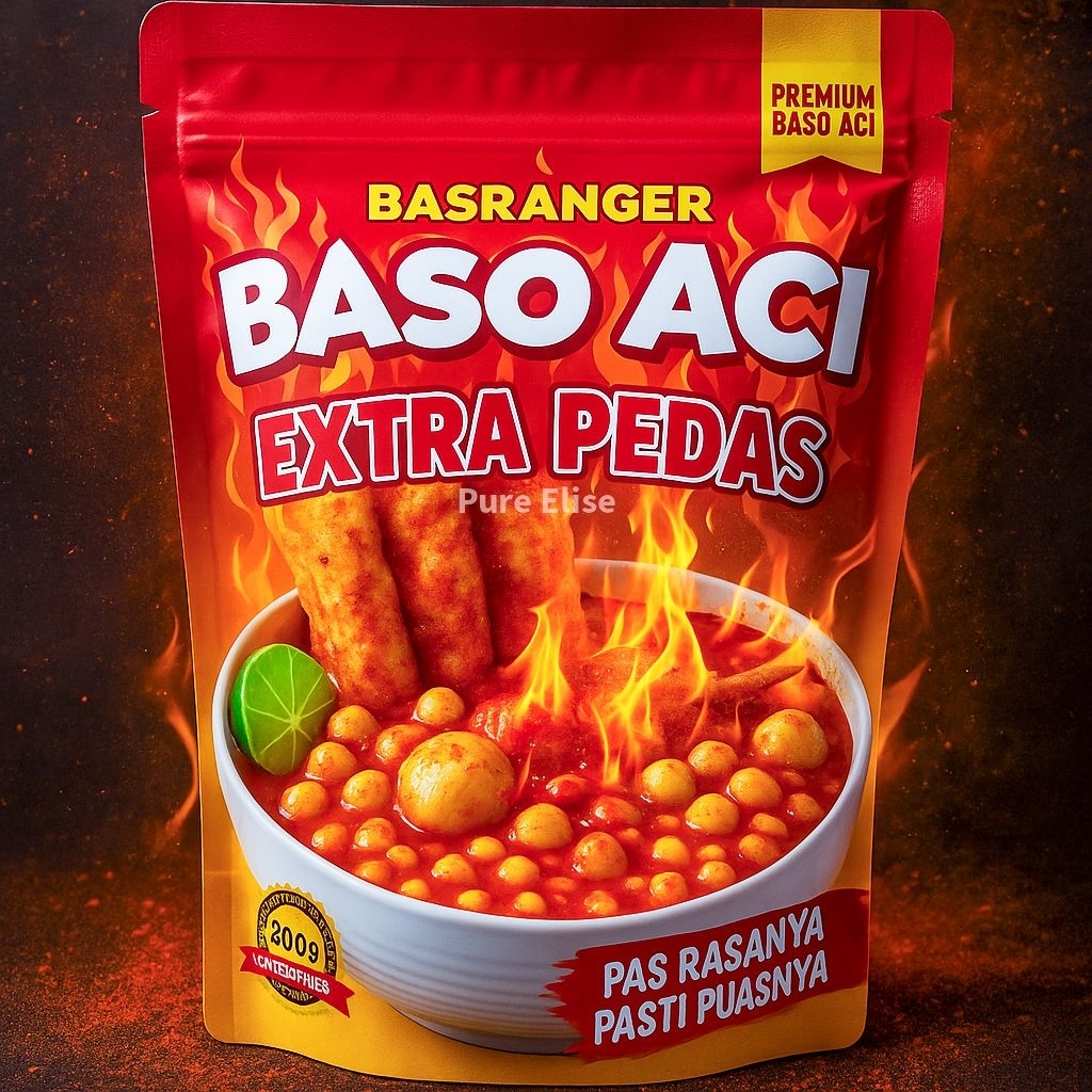 

Baso Aci Extra Pedas Basranger | Boci Instan | 200 gram