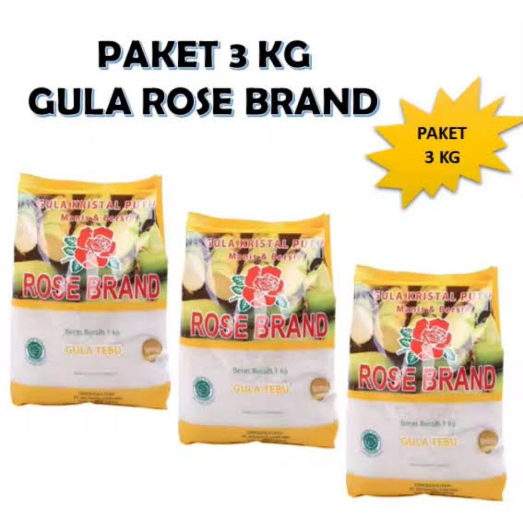 

Gula Rose Brand Paket Bersih 3kg