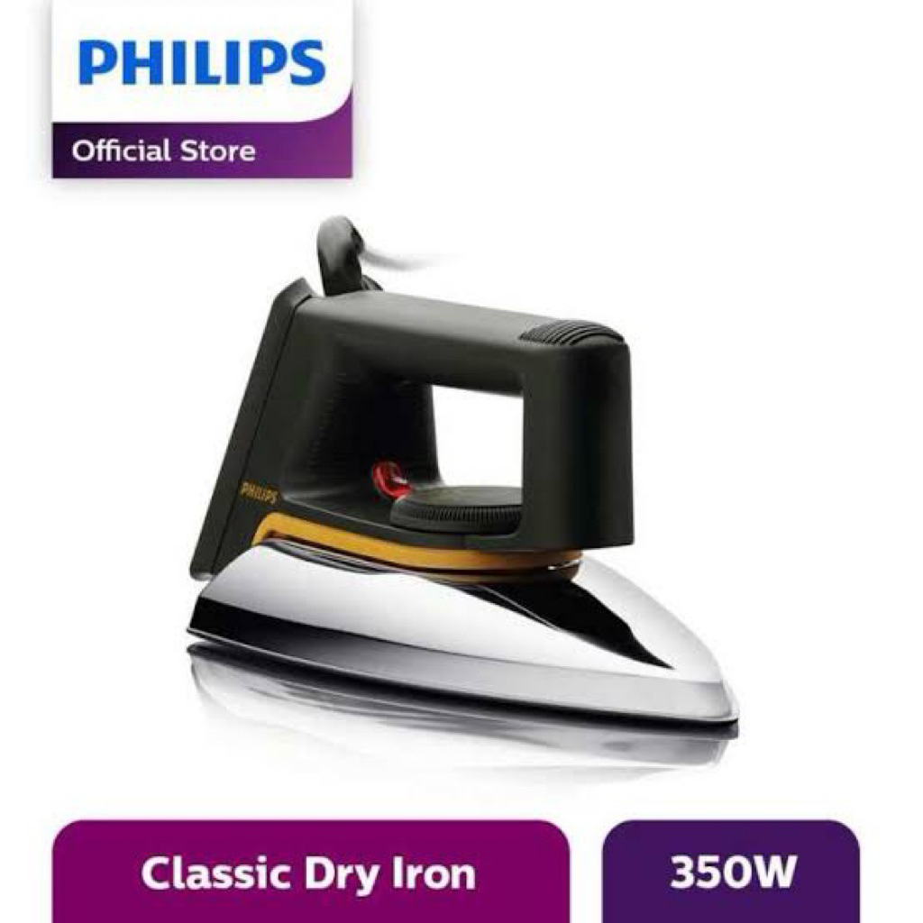 PHILIPS Setrika Classic Dry Iron 350W