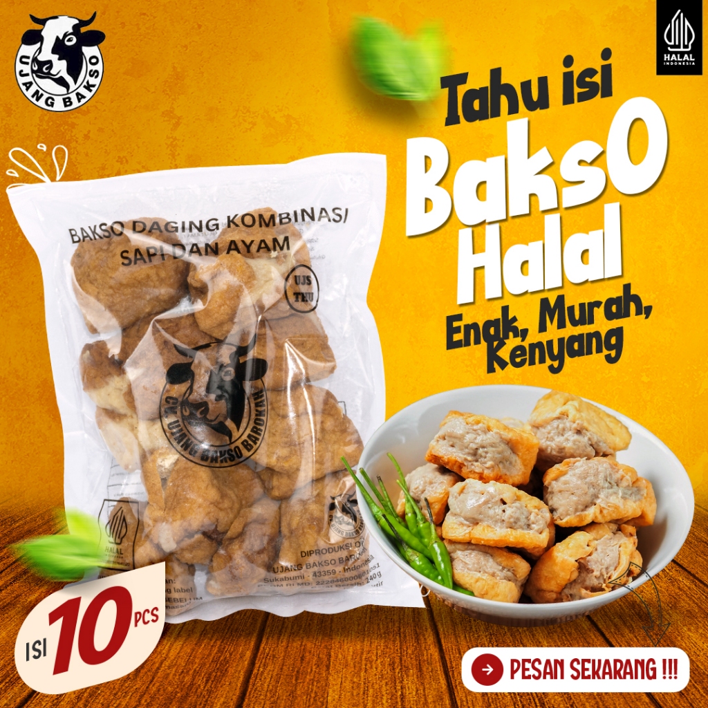 

Bakso Tahu Kemasan Vacum – Tanpa MSG, Cocok untuk cemilan Sop Tambahan Mie Kuah - UJS THU isi 10 pcs