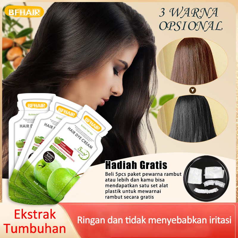 Pewarna Rambut Cat Rambut Pewarna Rambut Permanen Anti luntur Cepat Pewarna Rambut Bubble Hair Dye C