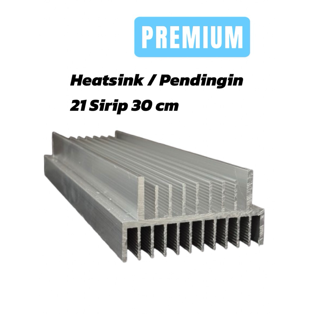 Heatsink 3U 21 SIRIP 30 CM | Pendingin Aluminium 3U 21 Sirip 30 cm Bahan Tebal