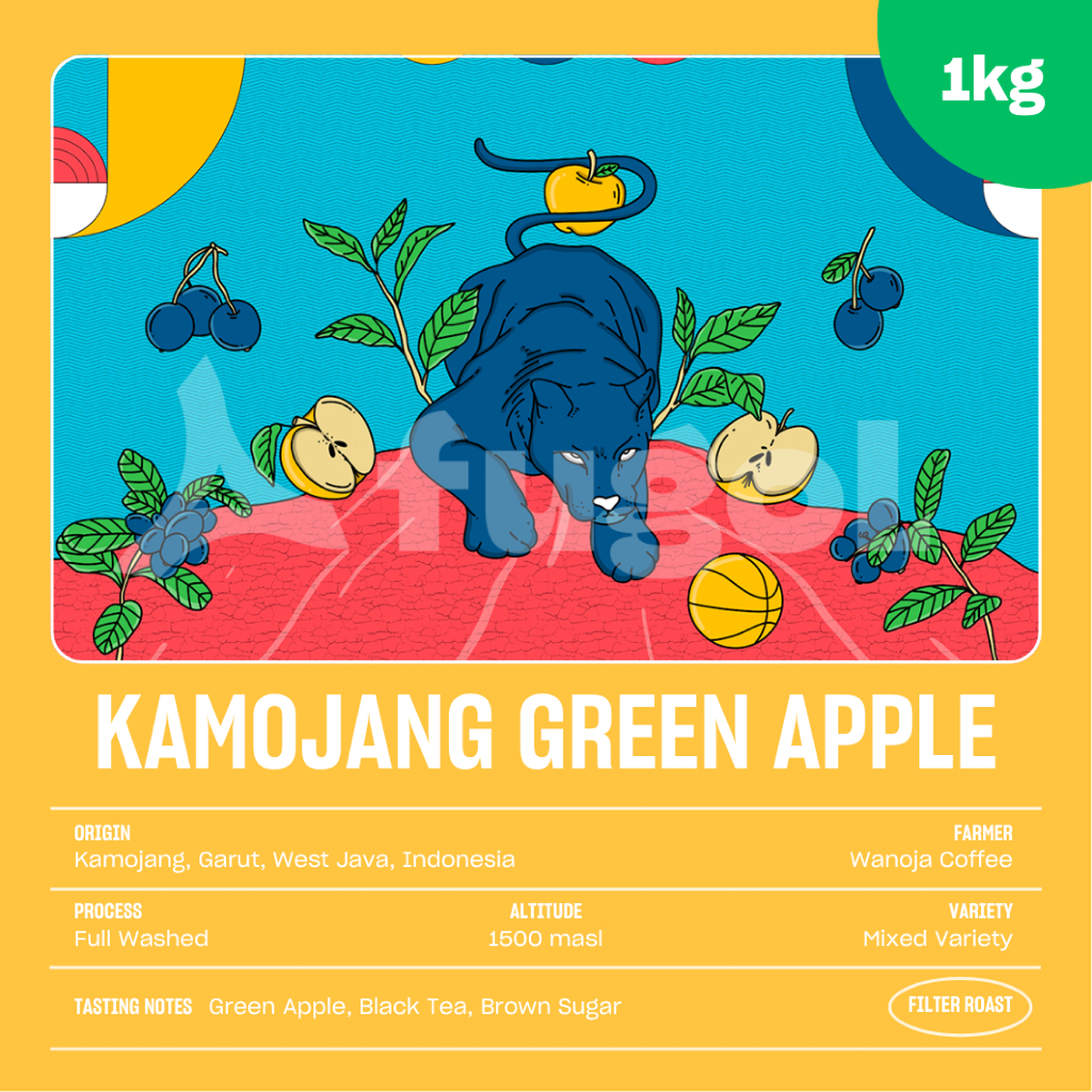 

Kopi Arabika KAMOJANG GREEN APPLE (1KG) Single Origin Specialty Coffee Arabica