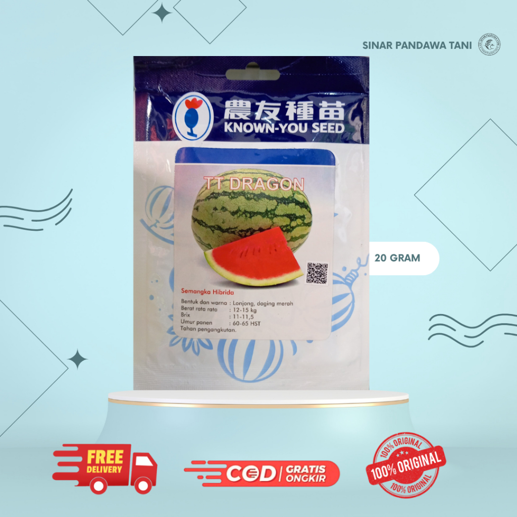 Benih Semangka hibrida TT Dragon 20 Gram