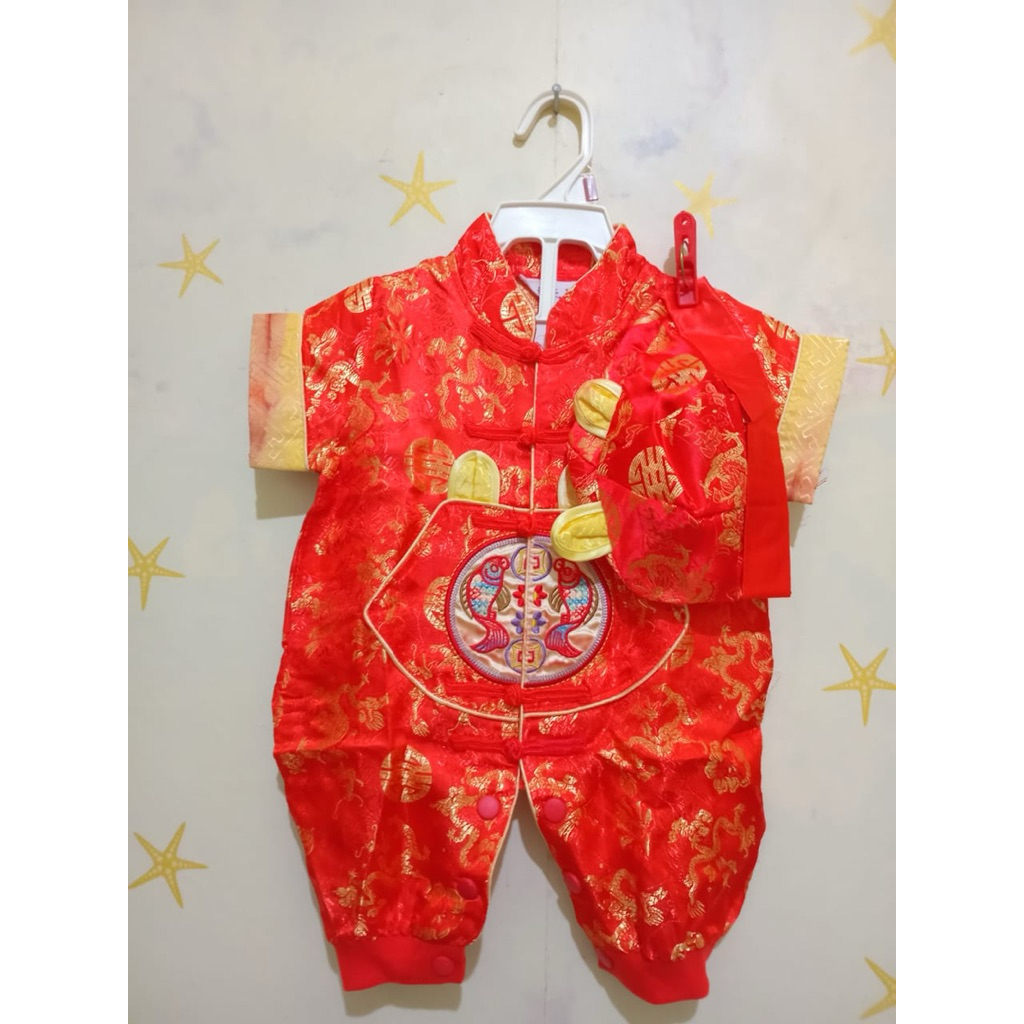 BLC035 Preloved Cheongsam Bayi/Jumpsuit Imlek bayi