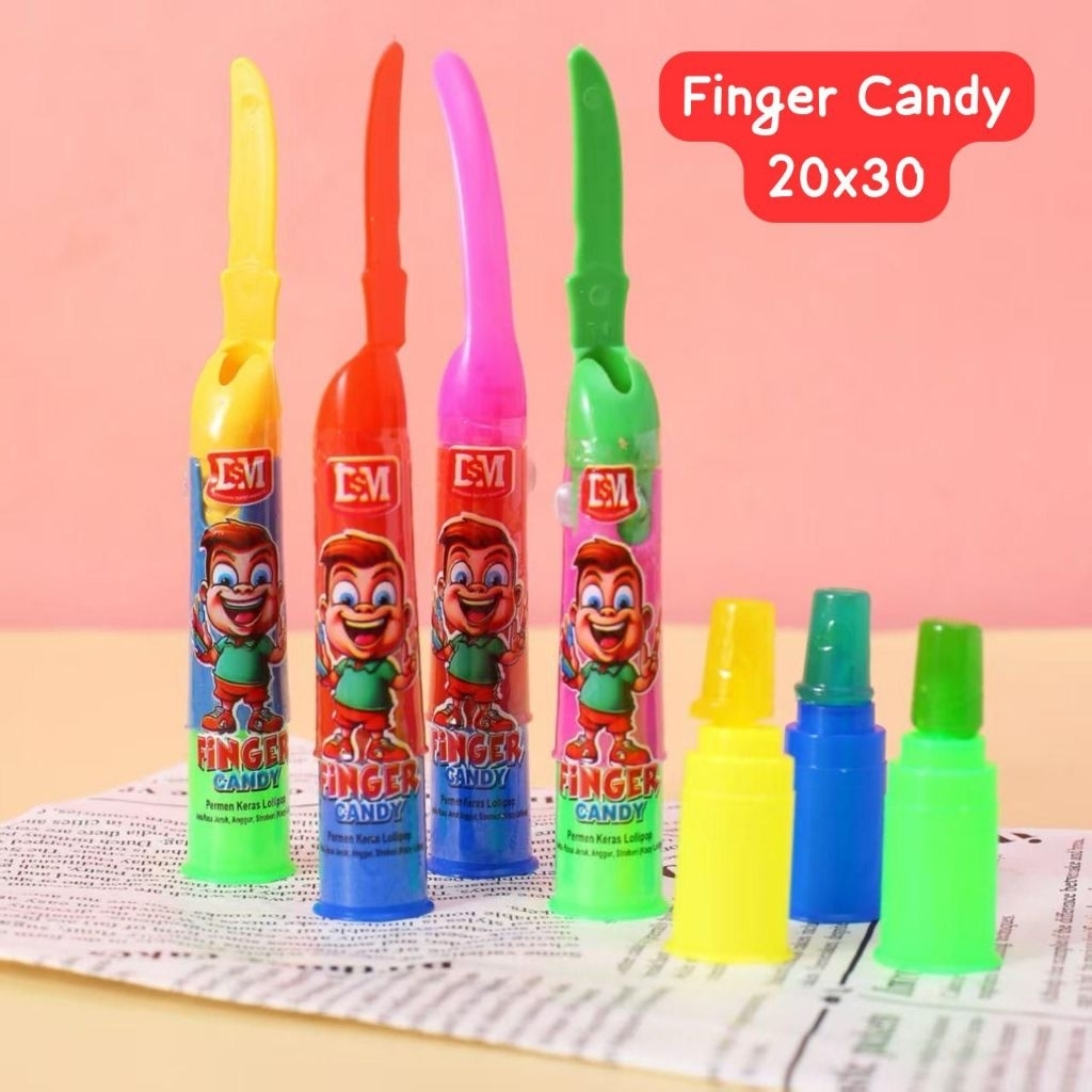 

finger candy permen keras lolipop 30 pcs dsm