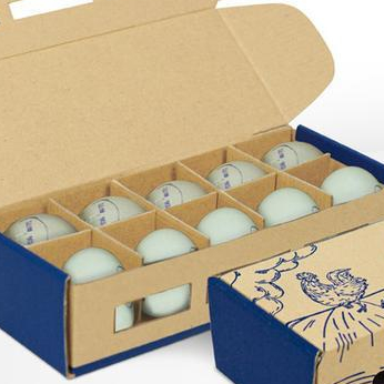 Box Egg Sekat kardus Telur Ayam Telur Asin 1 pcs Isi 10 Sekat Dus Tray Telur Print Biru Blue