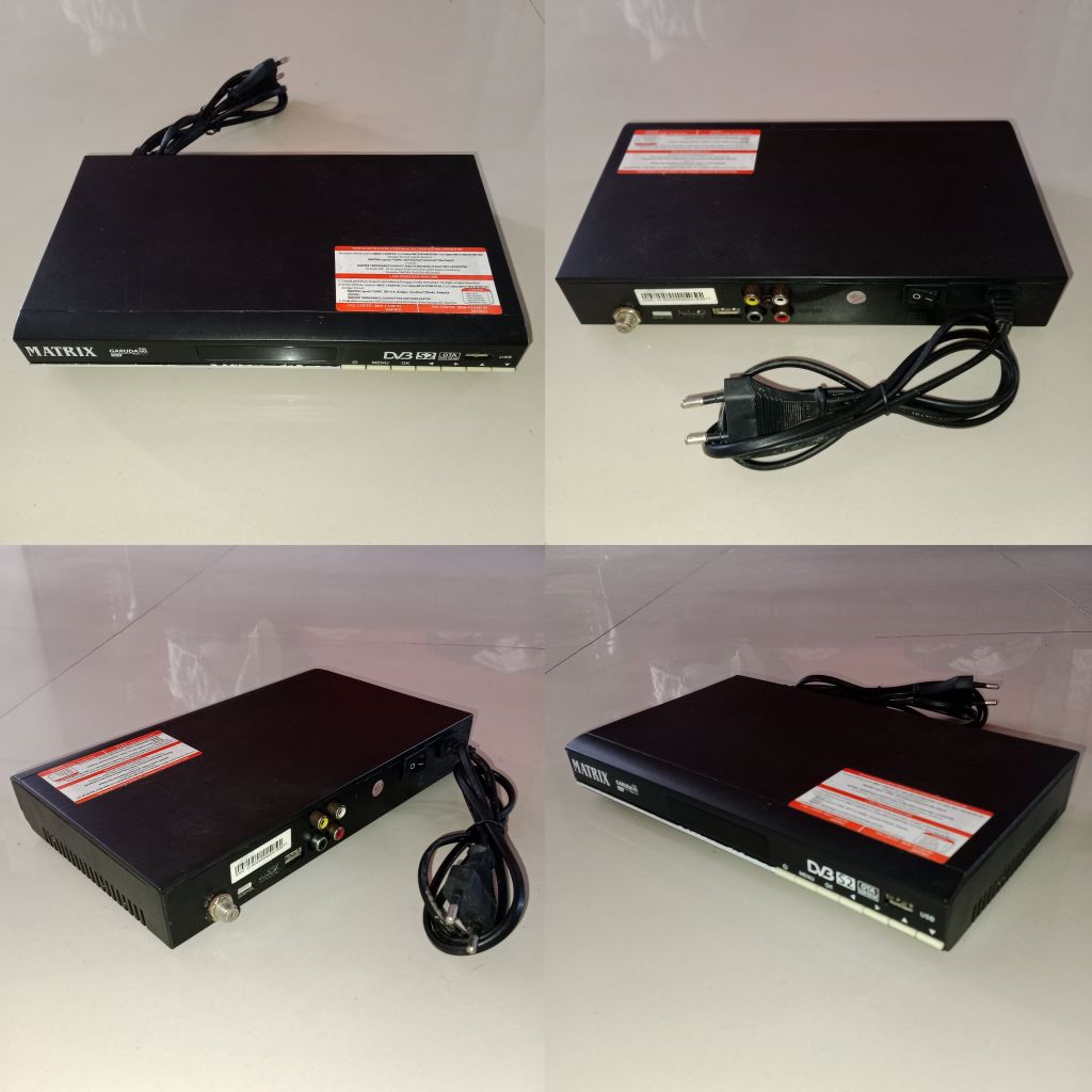 Receiver bekas pakai Parabola Rx Matrix Garuda Full HD merah bisa nonton TV Dakwah Sunnah dan lokal