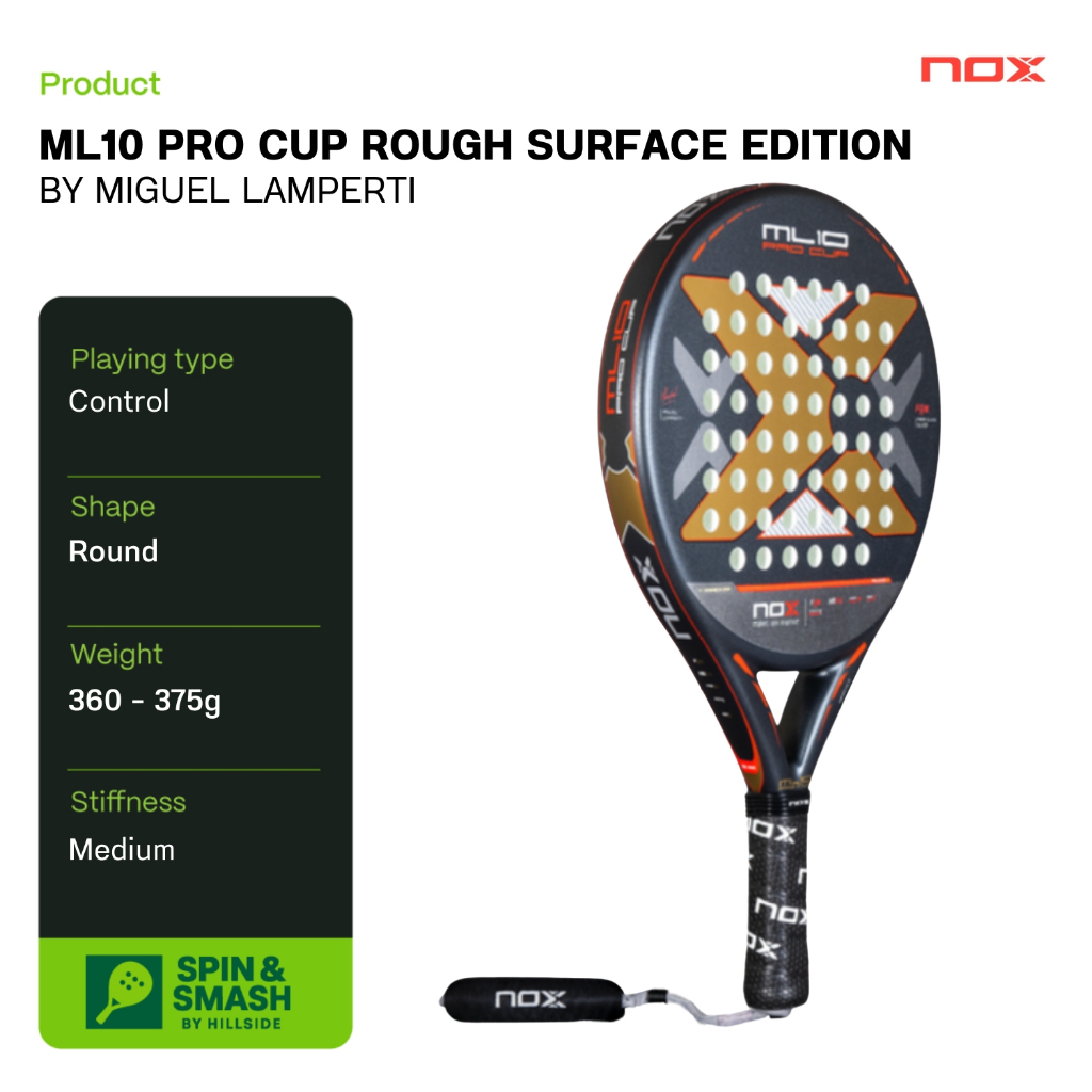 NOX ML10 PRO CUP ROUGH SURFACE EDITION BY MIGUEL LAMPERTI