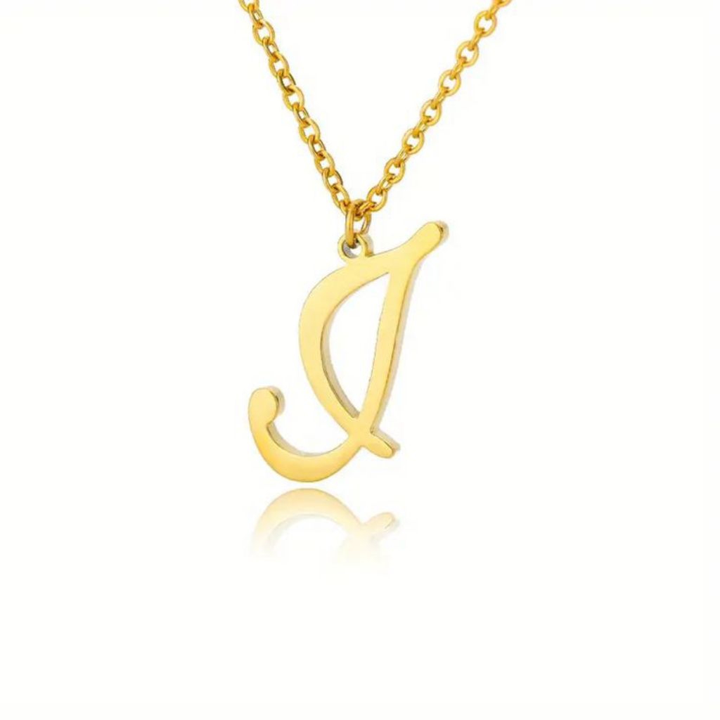 Kalung Nama Lapis Emas 24k inisial Huruf
