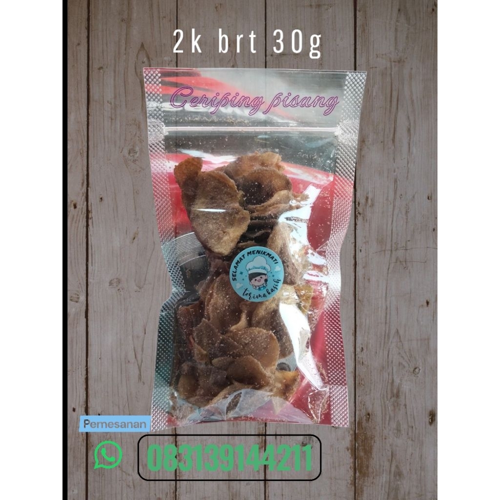 

kripik pisang rasa coklat 30gram