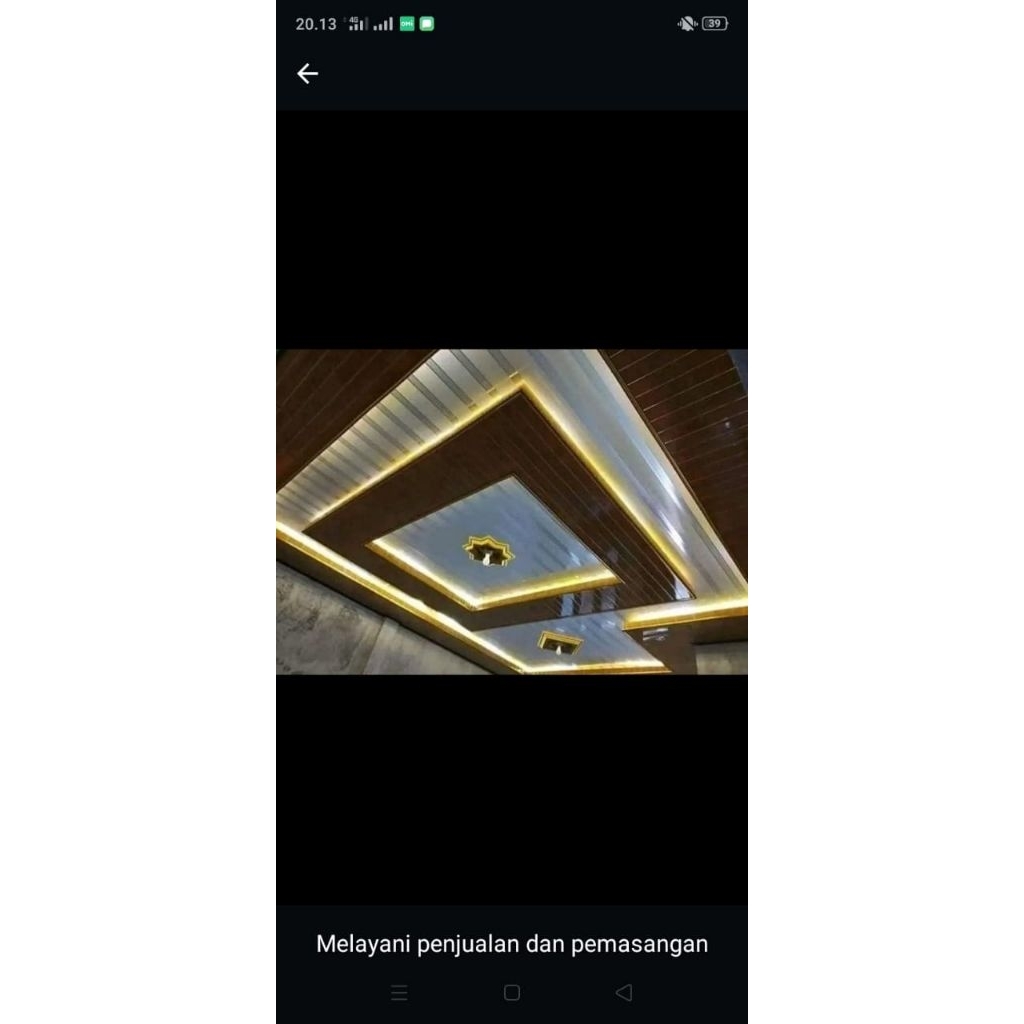 Plafon PVC Terpasang
