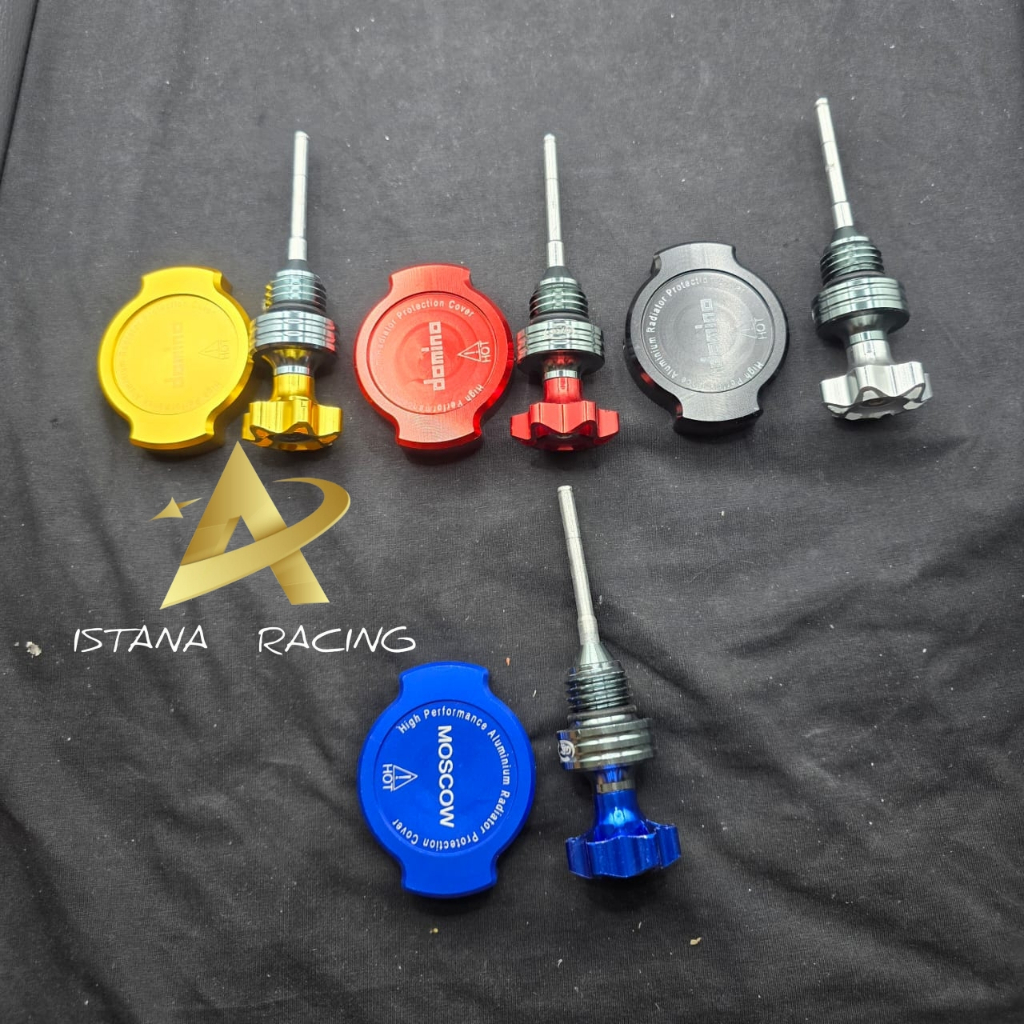 Paket Hemat Tutup Oli Jarum CNC + Cover Tangki Air Radiator Cup Radiator Tutup Tangki Air Radiator F