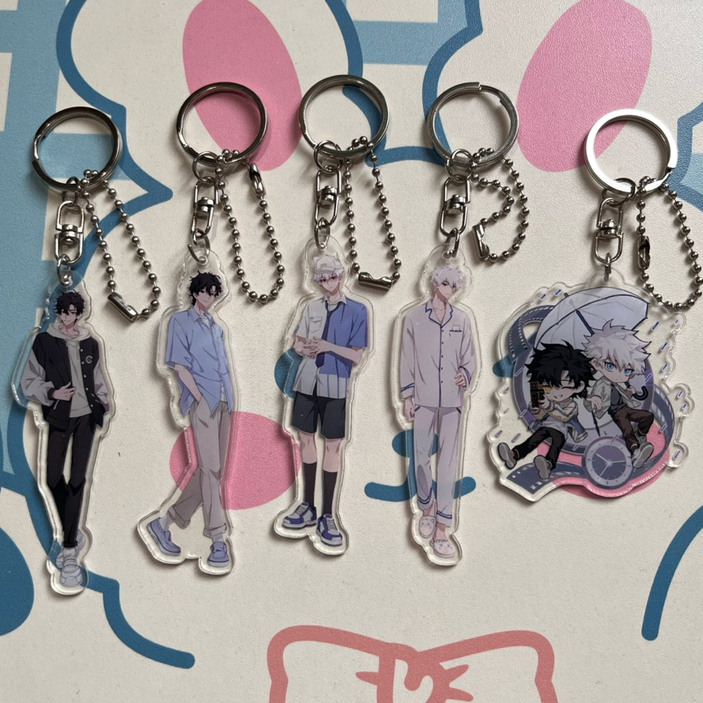 Keyring Akrilik Uv Print Link Click Donghua Cheng Xiaoshi Lu Guang