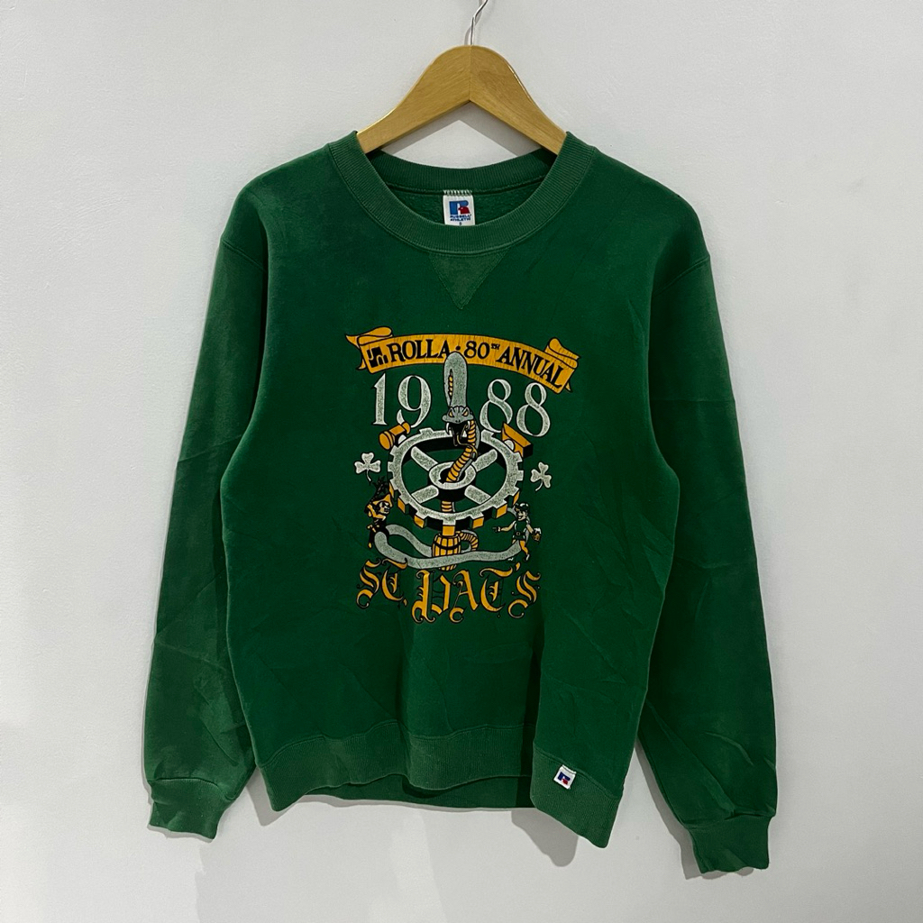 crewneck Russel vintage 80s Sweatshirt st.patricks