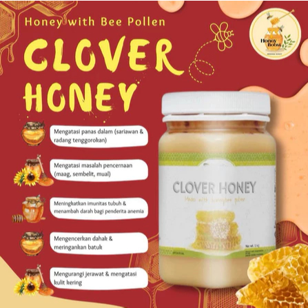 

MADU CLOVER HONEY 500 gr sebagai pemanis alami