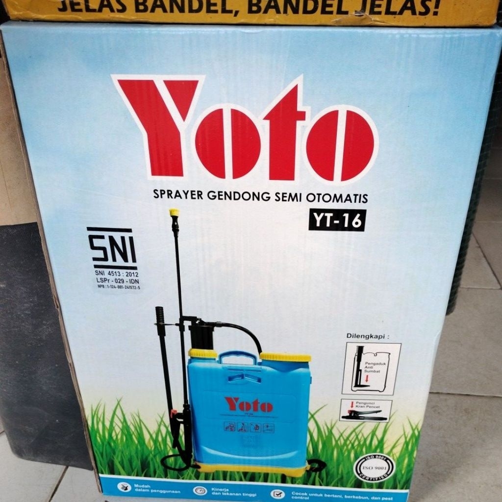 sprayer yoto manual