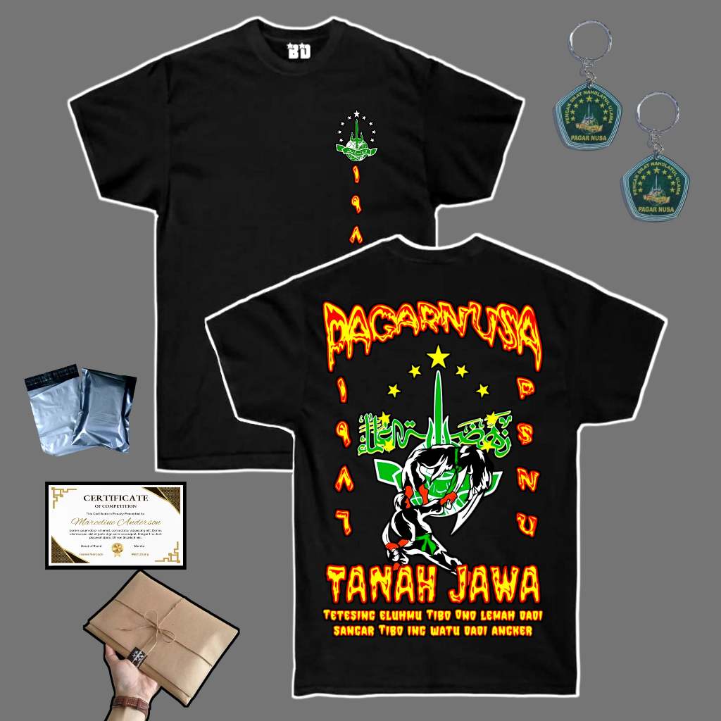 kaos pagar nusa tanah jawa lawasan terbaru / KAOS PAGAR NUSA 1986