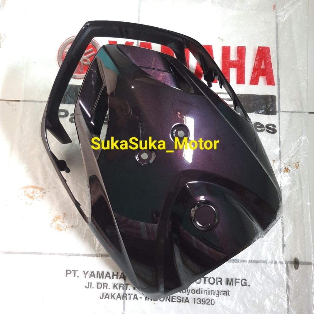 Panel Tameng Depan Mio Smile Hitam Violet RBM2 Ori Ygp | 28D-F8311-00-P5