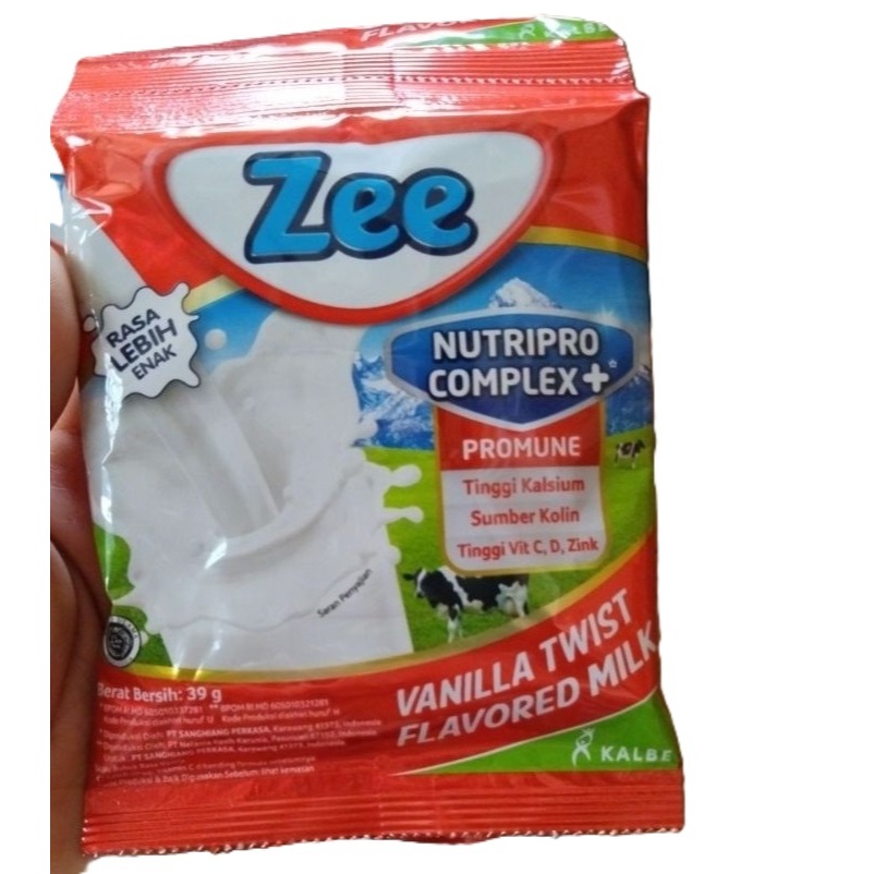 

Susu Bubuk Zee Sachet 38gr rasa Vanila (renceng isi 10pcs)