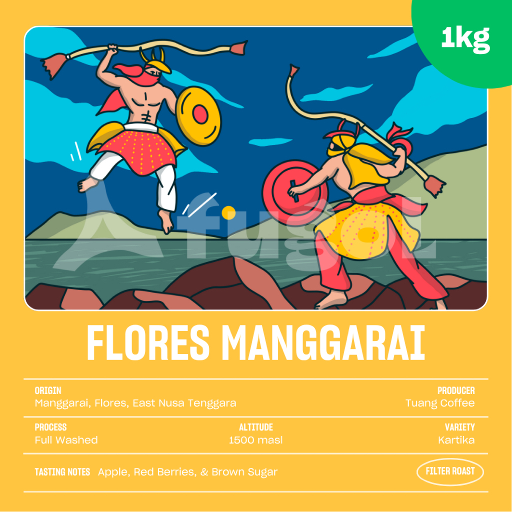 

Kopi Arabika Flores Manggarai Full Washed (1KG) Single Origin Specialty Coffee
