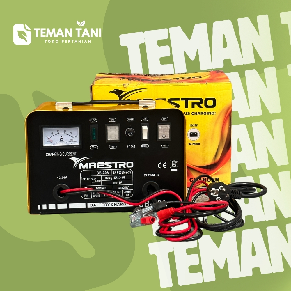CHARGER AKI MAESTRO CB-30A/CES AKI MAESTRO CB-30A/CAS AKI MAESTRO CB-30A TEMAN TANI
