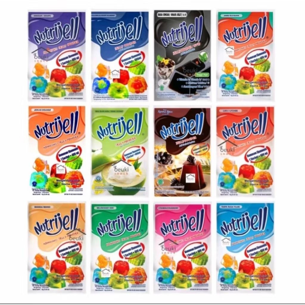 

NUTRIJELL JELLY POWDER KEMASAN 10 GRAM
