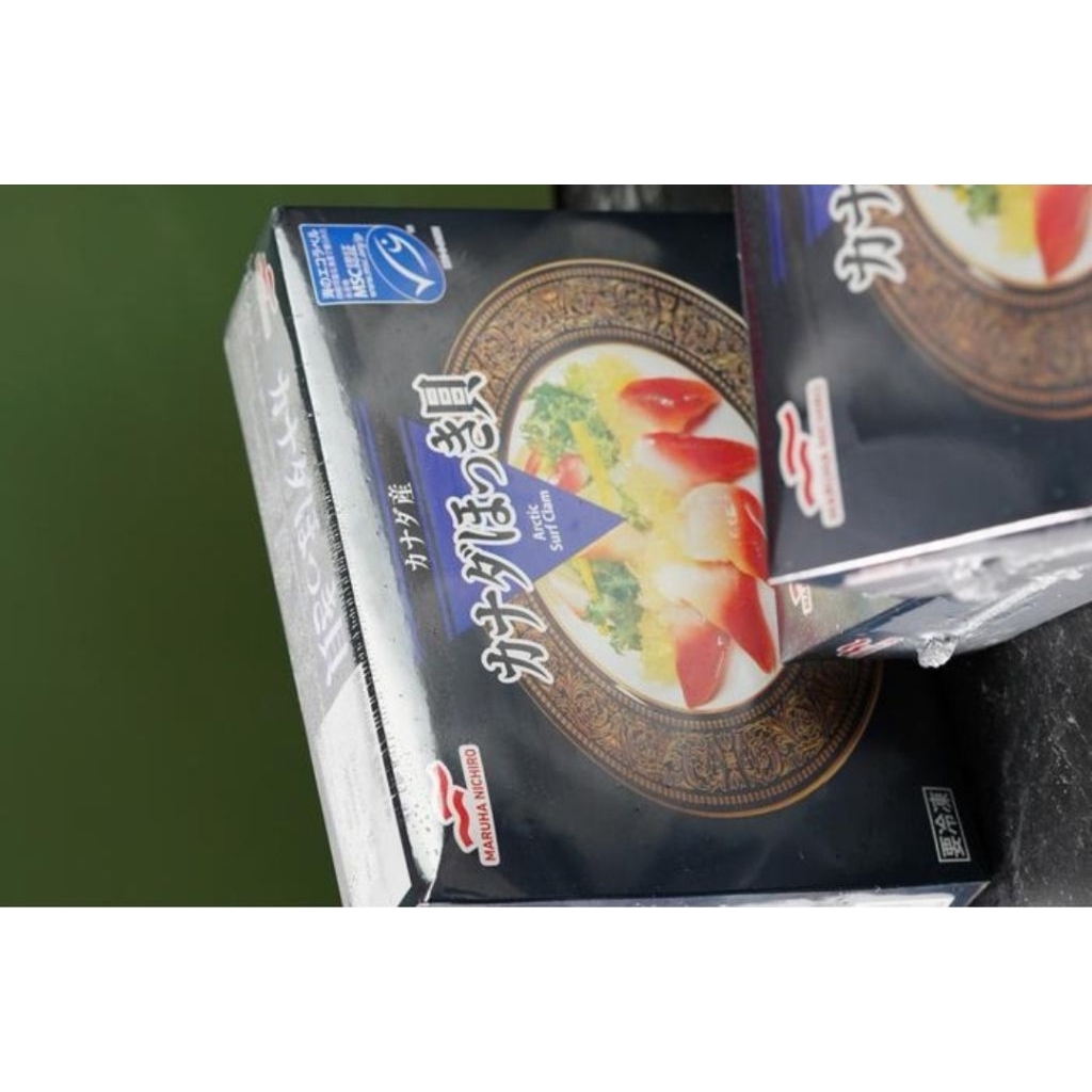 

Japanese Hokkigai Mukimi Arctic Surf Calm Daging Kerang Ombak SashimiGrade