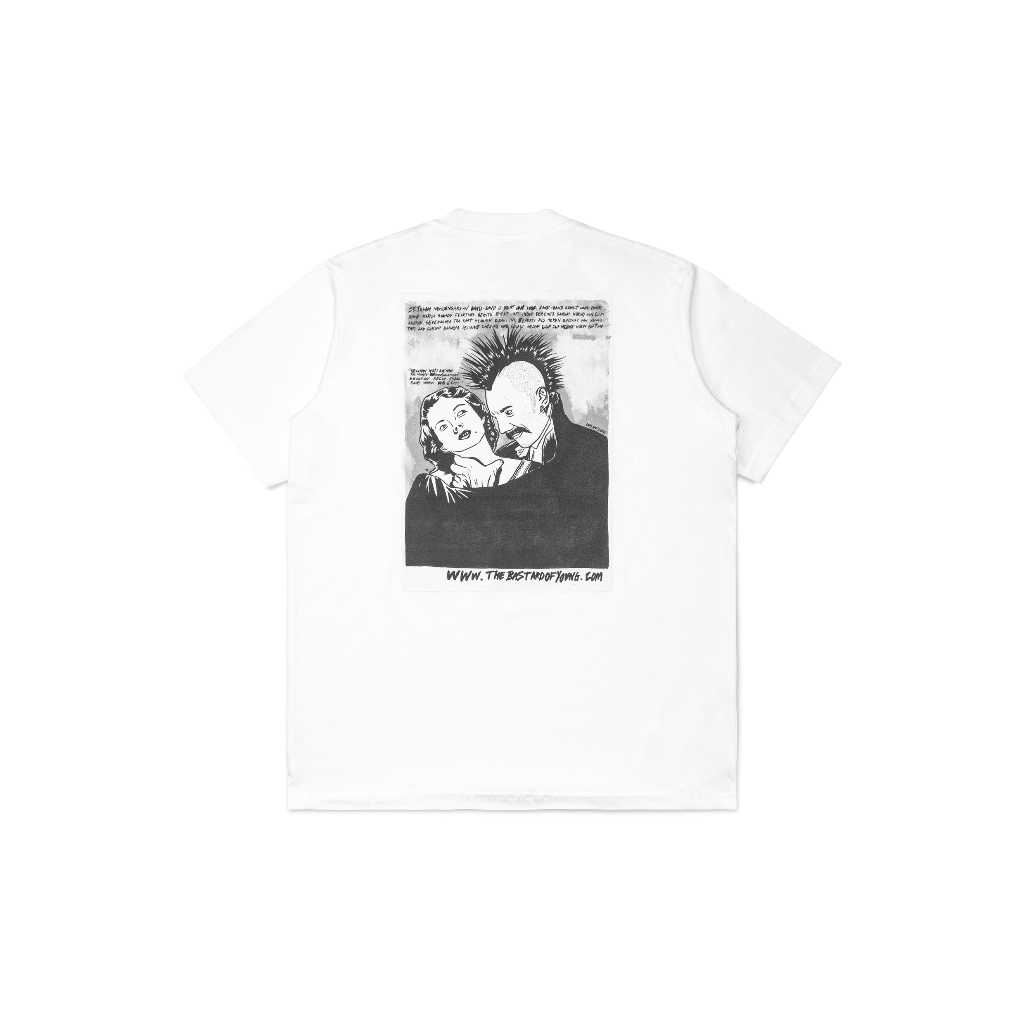 Bastards Of Young T-shirt - Bastards X Amenkcoy Punk Tee White