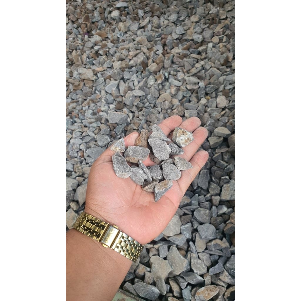 10kg batu split 1x2, batu cor beton, hiasan taman