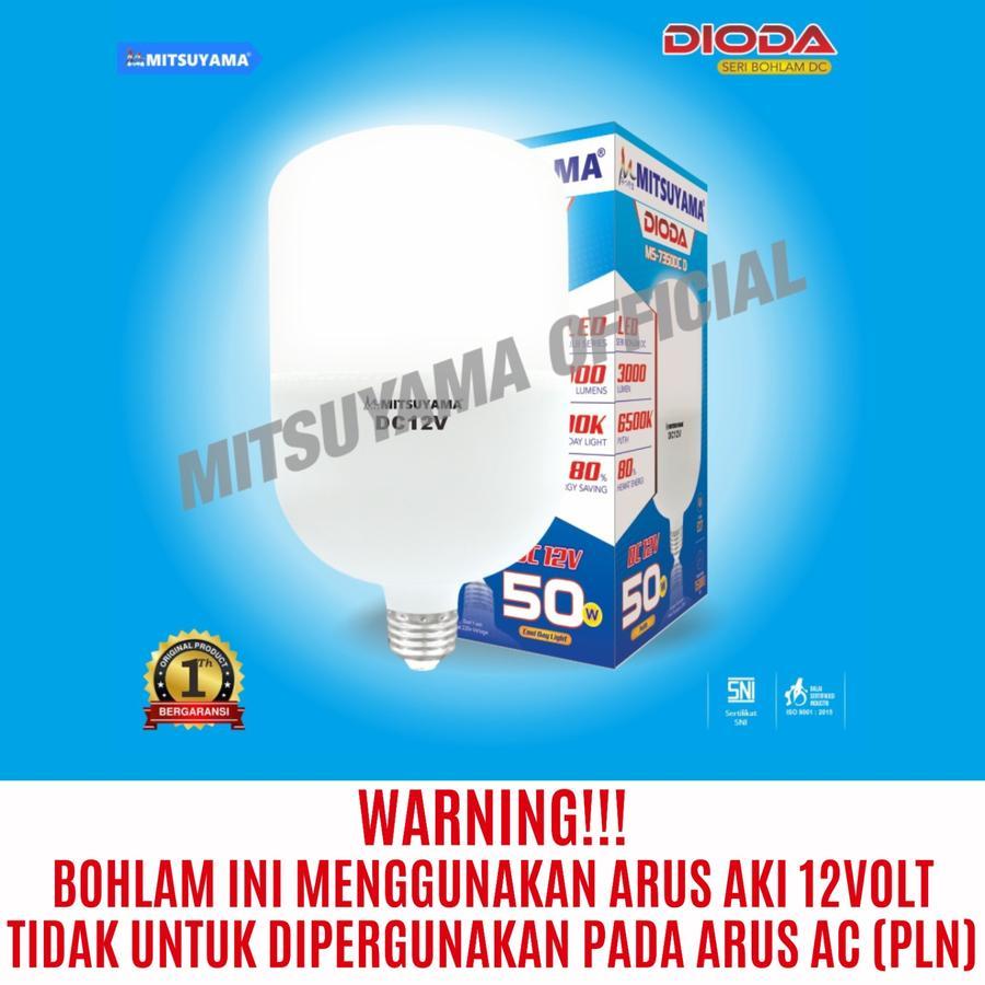 Bohlam Lampu Led Mitsuyama DC 12V 5-40W E27 Putih seri DIODA/MS-73xxDC