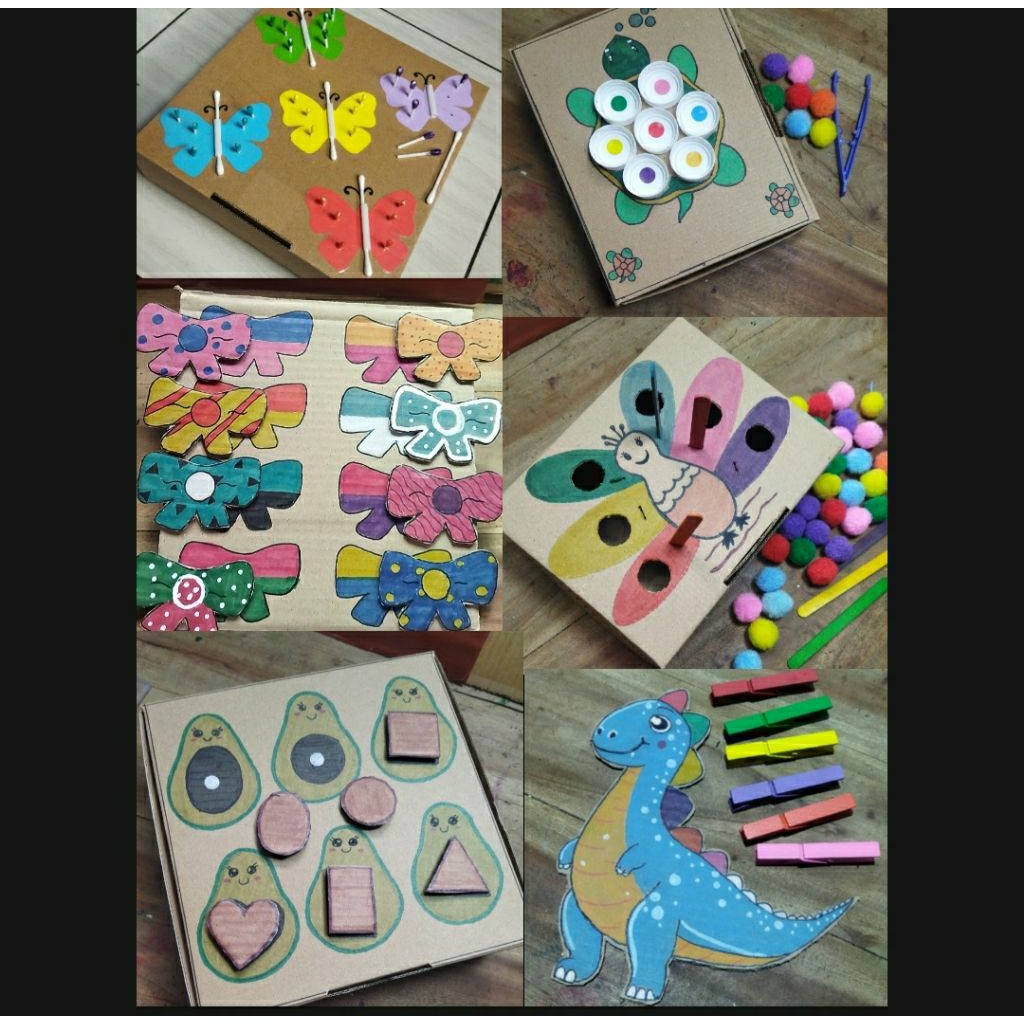 PAKET 1 MAINAN DIY ANAK 2-3 TAHUN