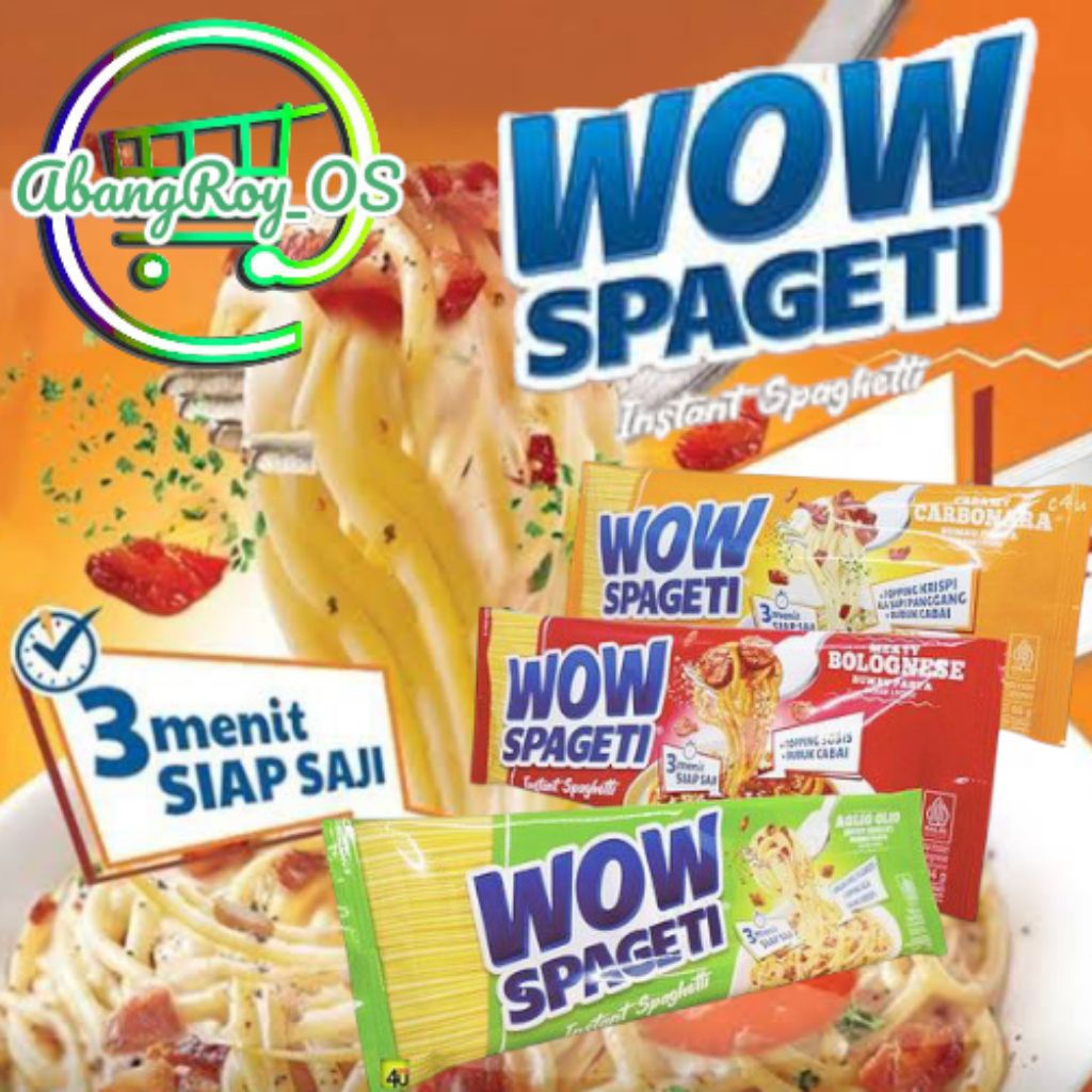 

WOW Spagethi instan 84/74g paket 4pcs