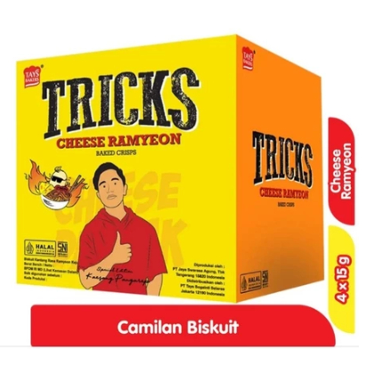 

Tricks Biskuit Kentang CHEESE RAMYEON 60gr