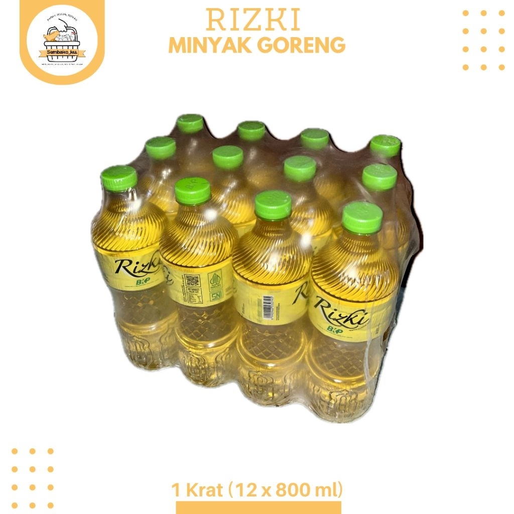 

Minyak Goreng Rizki 800ml - 1 Krat (isi 12)