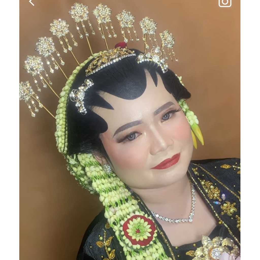 Preloved mentul pengantin solo putri / preloved pentul pengantin 9 pcs /preloved mentul premium