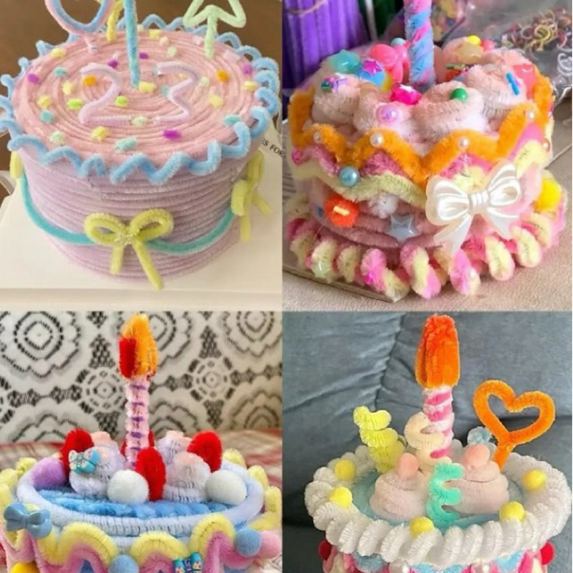 

Mini Kue/ Cake Kawat Bulu untuk kado Orang tersayang bisa REQUEST ukuran 15x5