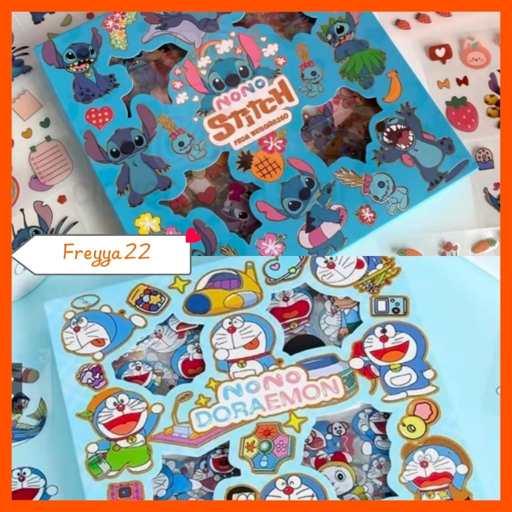 

Stiker Doraemon , Stitch - 100 lembar