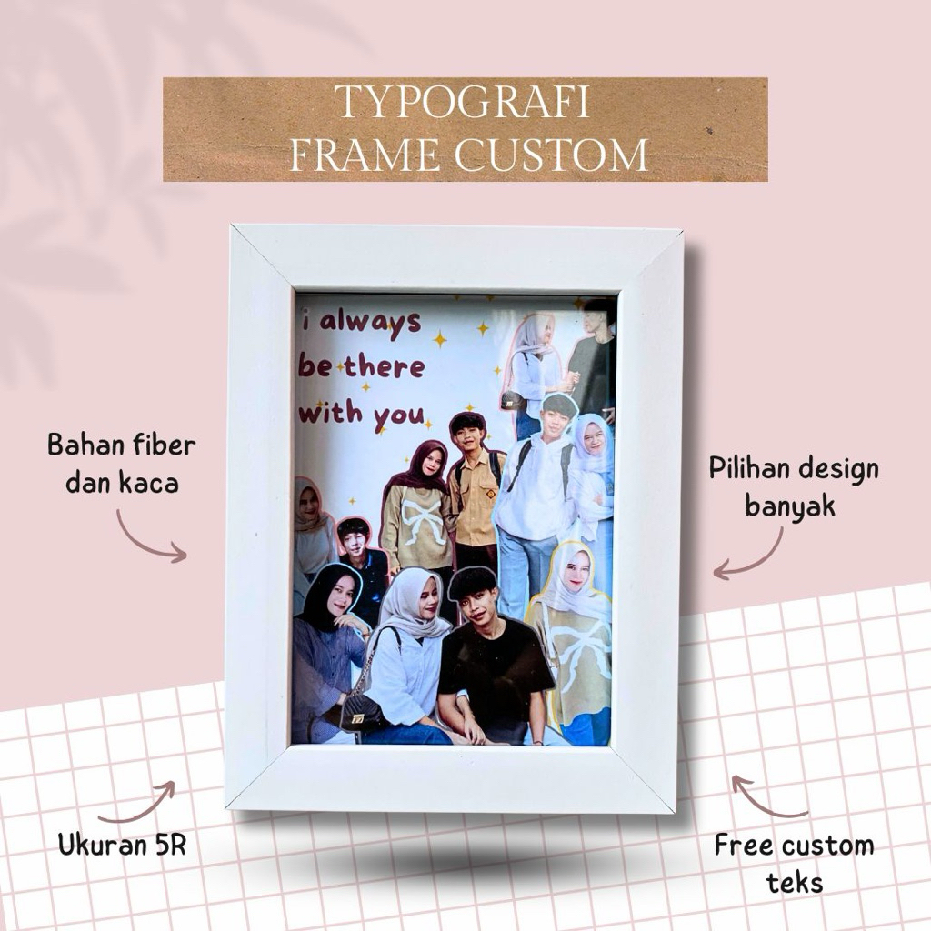 Scrapbook Pigura 5R | Custom Personal Gift [Scrape Frame] Kado Ulang Tahun Ultah Cewek Cowok Hadiah 