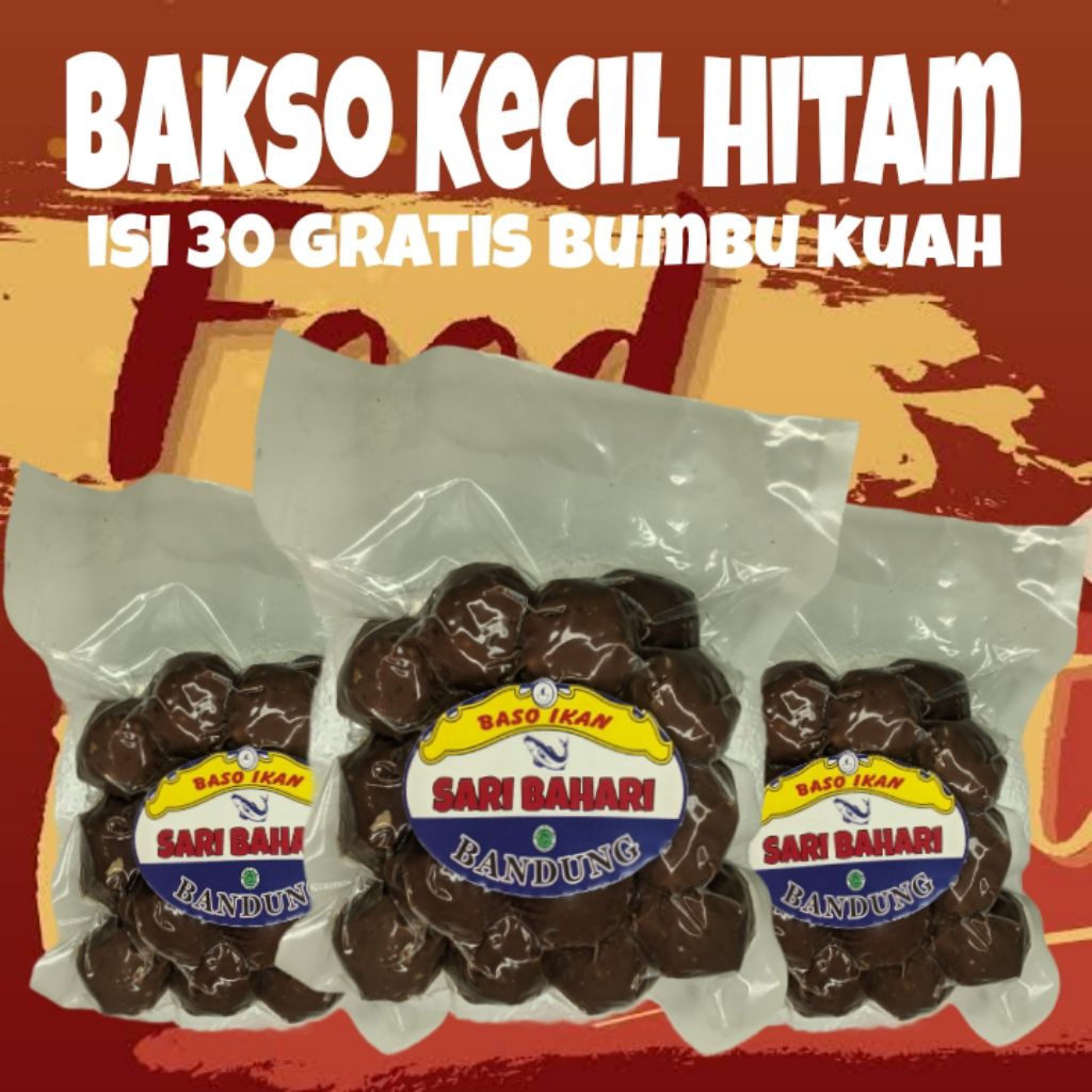 

SARI BAHARI-Bakso kecil varian hitam isi 30