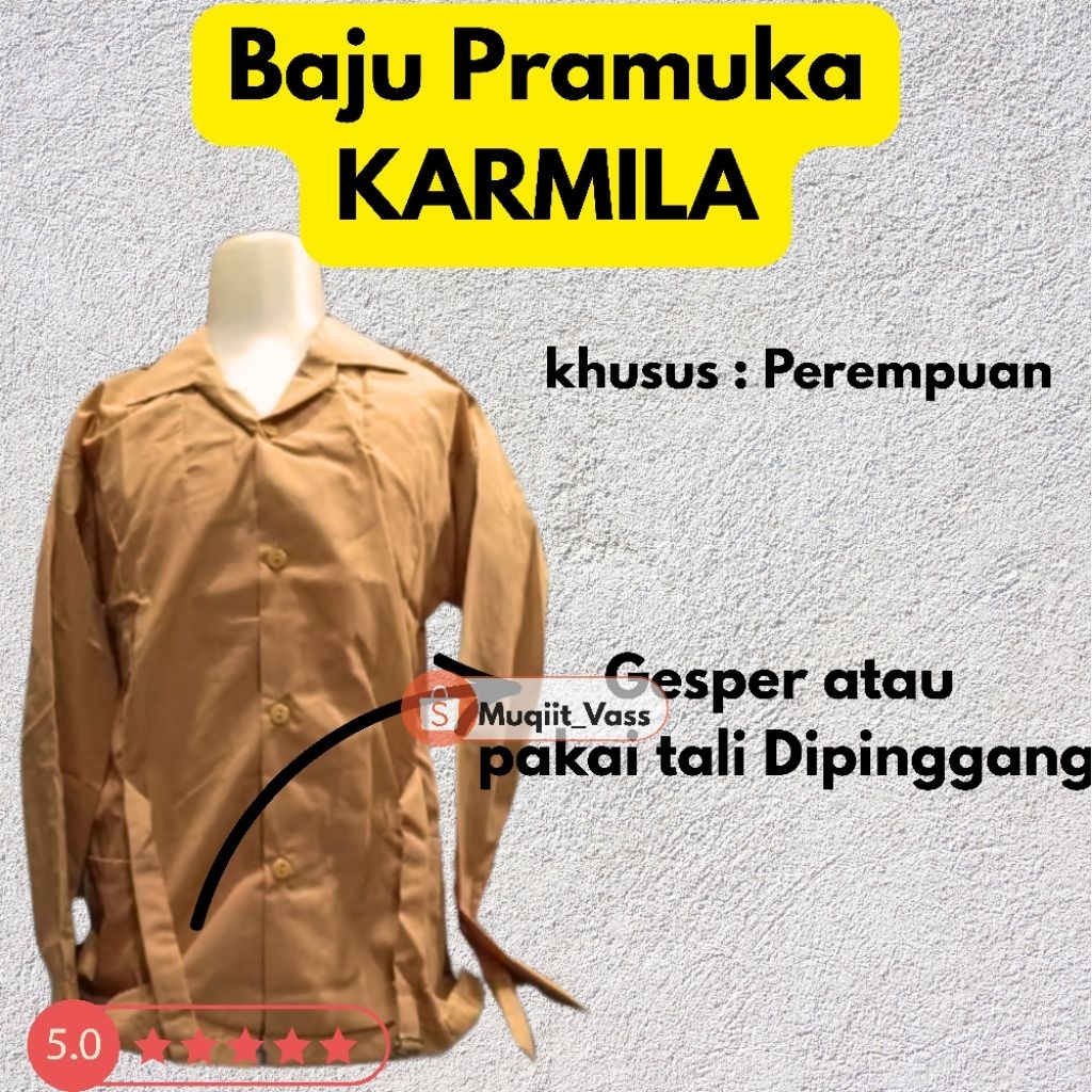 BAJU PRAMUKA KARMILA GESPER WANITA