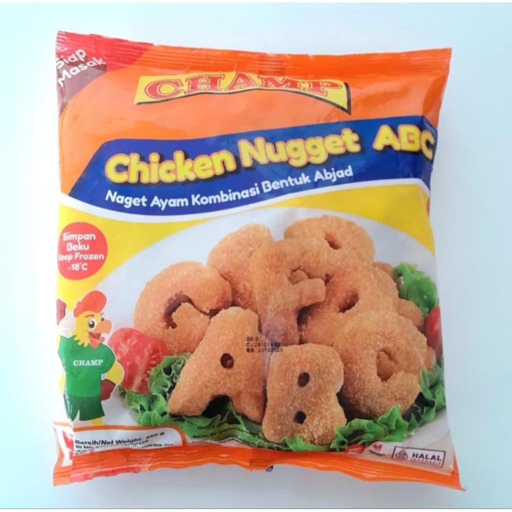 

CHAMP chiken nugget Abc 450gr
