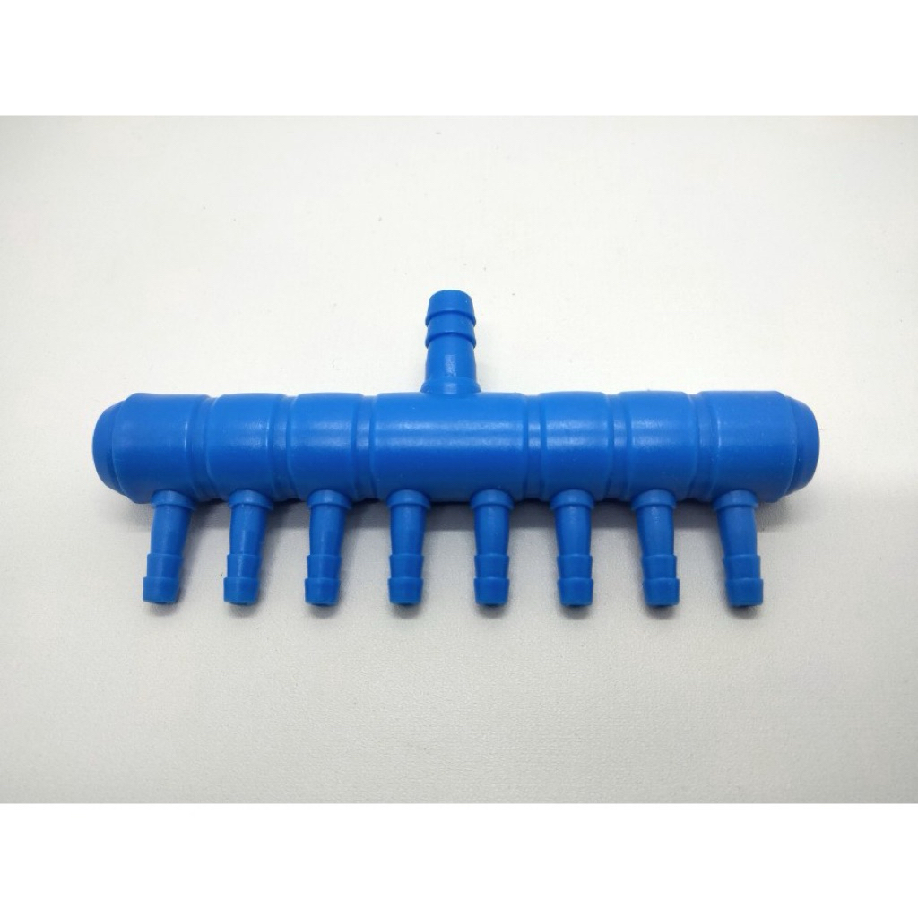 Cabang Pembagi Selang Aerator 8 Lubang Udara Output