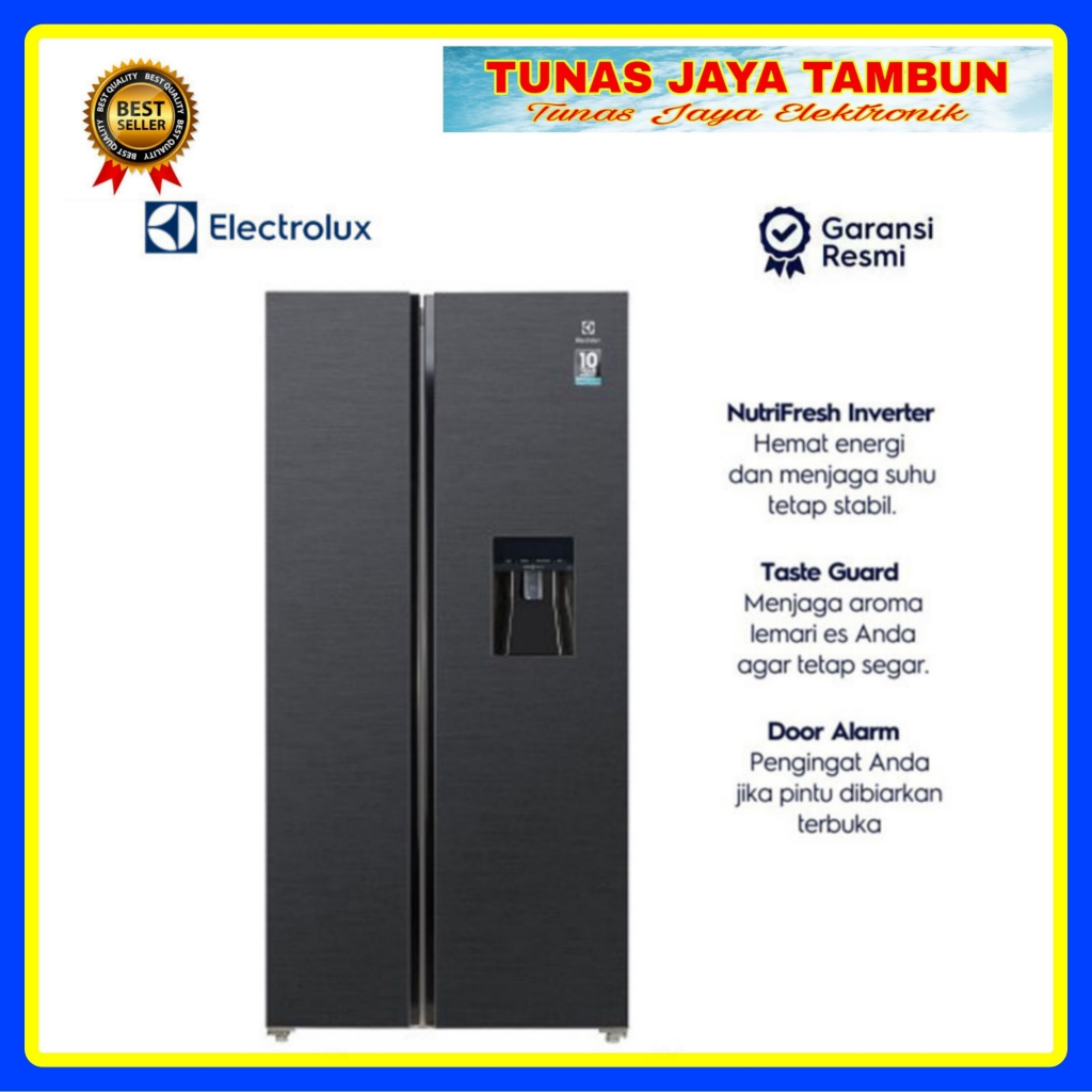KULKAS ELECTROLUX SBS ESE 6141 A-BID / KULKAS ELECTROLUX ESE 6141 A-BID / ELECTROLUX SIDE BY SIDE ES