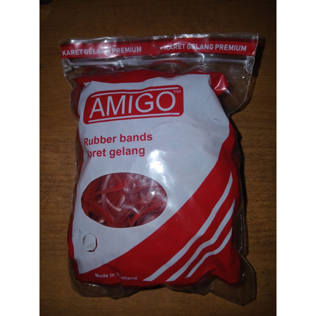 

Karet Gelang Merah Amigo 80 gram